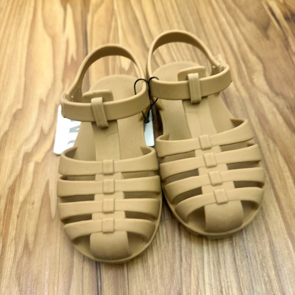 ZARA rubberized cage sandals size 21/5.5 NWT